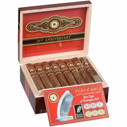 Perdomo 20th Anniversary Sun Grown Gordo – Box of 24