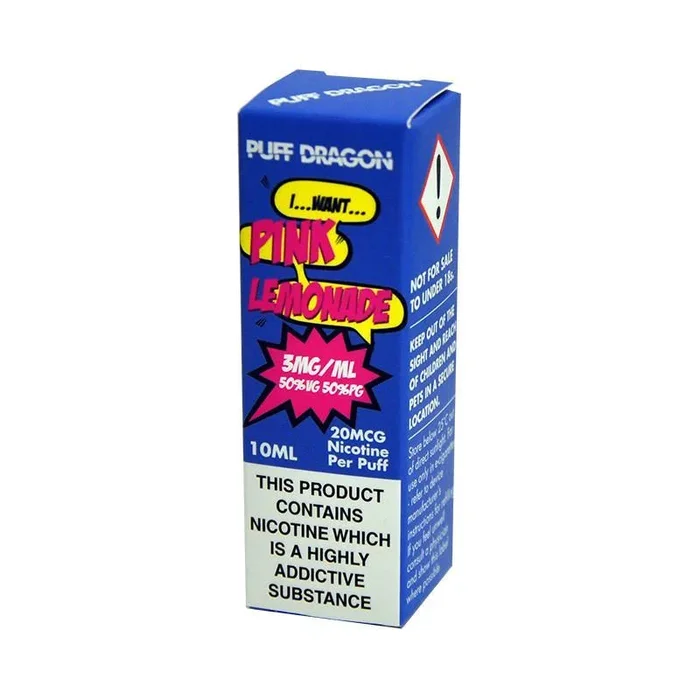 Pink Lemonade by Puff Dragon TPD Compliant – 10ml