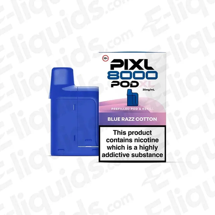 PIXL 8000 Blue Razz Cotton Prefilled Pod