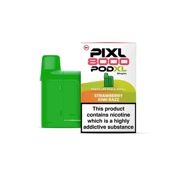 Pixl 8000 Strawberry Kiwi Razz Refill Pods