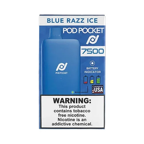 Pod Pocket 7500 – Blue Razz Ice