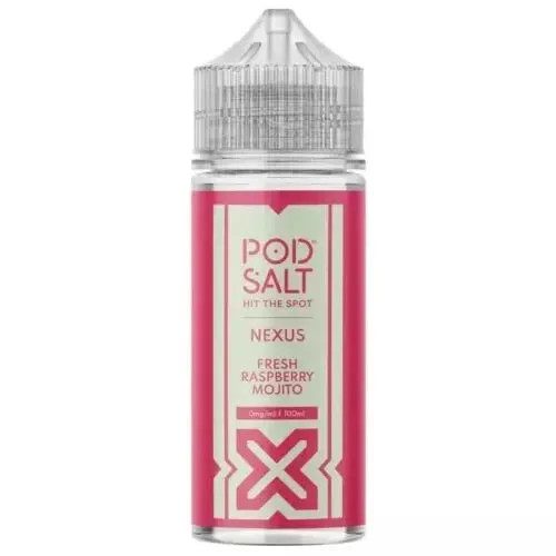 Pod Salt Nexus Fresh Raspberry Mojito 100ml E-Liquid 0mg 70VG/30PG Cloud Chaser