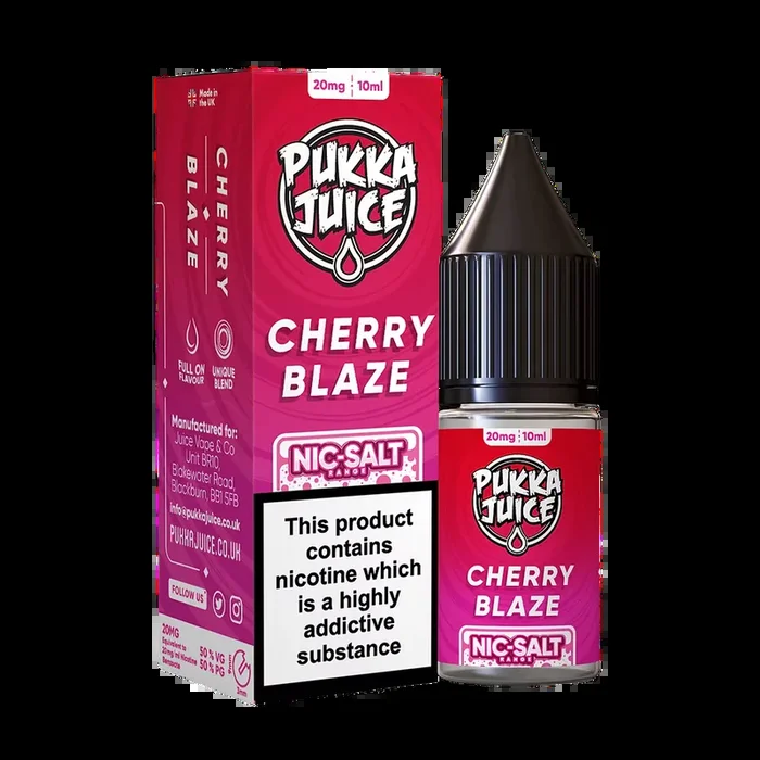 Pukka Juice Nic Salt E-Liquid Cherry Blaze