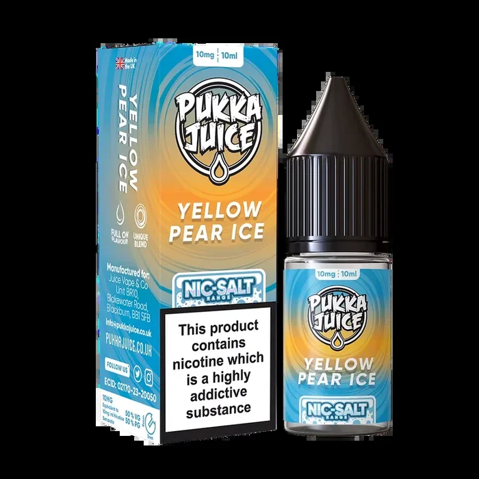 Pukka Juice Nic Salt E-Liquid Yellow Pear Ice