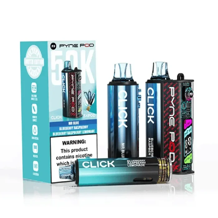Pyne Pod Click 50k Pre-filled Pod System Blue Edition