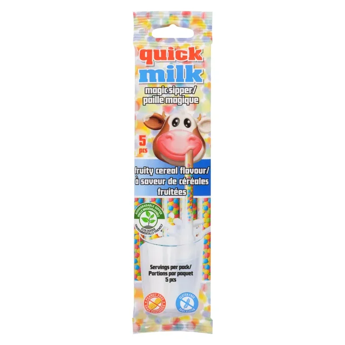 Quick Milk Magic Sipper Fruity Cereal Flavour 5-Pack, 30 g