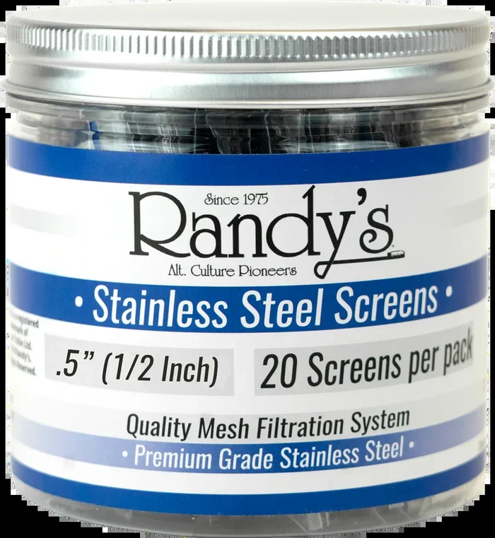 Randy’s .5 ” Stainless Steel Screen Jar – (36 Packs Per Display)
