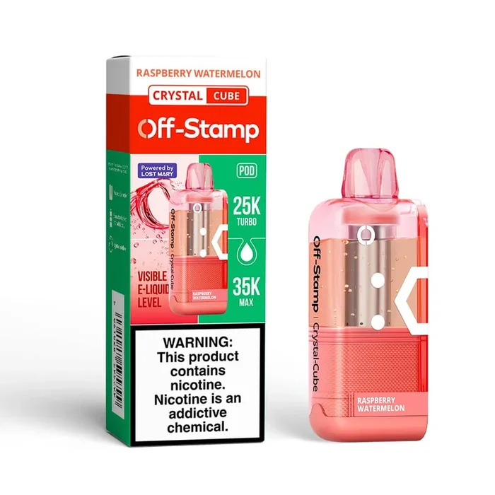 Raspberry Watermelon – Off-Stamp Crystal Cube 25K Disposable Pod
