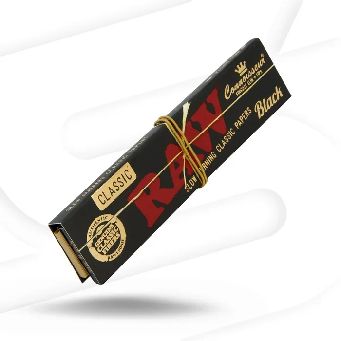 RAW Black Connoisseur King Size Slim Rolling Papers