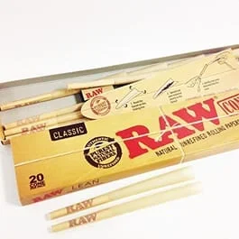 Raw Classic Cones | Lean – 20 Count Box