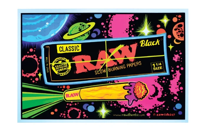 RAW Flocked Black Velvet Poster