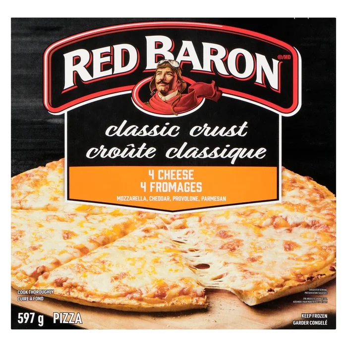 Red Baron Pizza Classic Crust 4 Cheese, 597 g