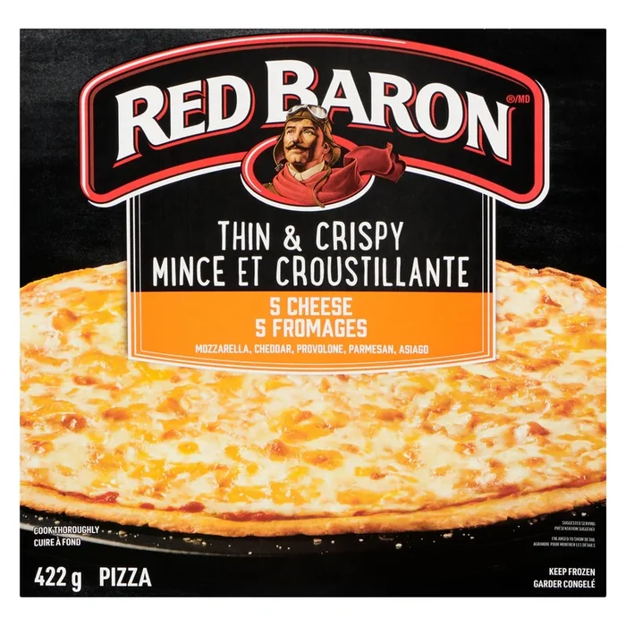 Red Baron Pizza Thin & Crispy 5 Cheese, 422 g