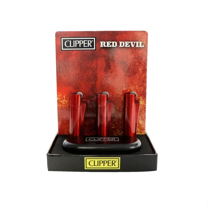Red Devil Metal Clipper Lighter