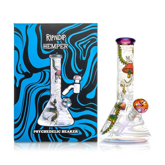 RIPNDIP X HEMPER Psychedelic Beaker Bong Set