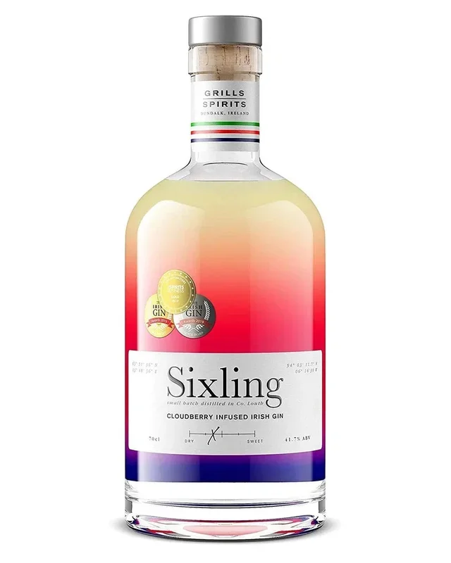 Sixling Cloudberry Infused Irish Gin, 70 cl
