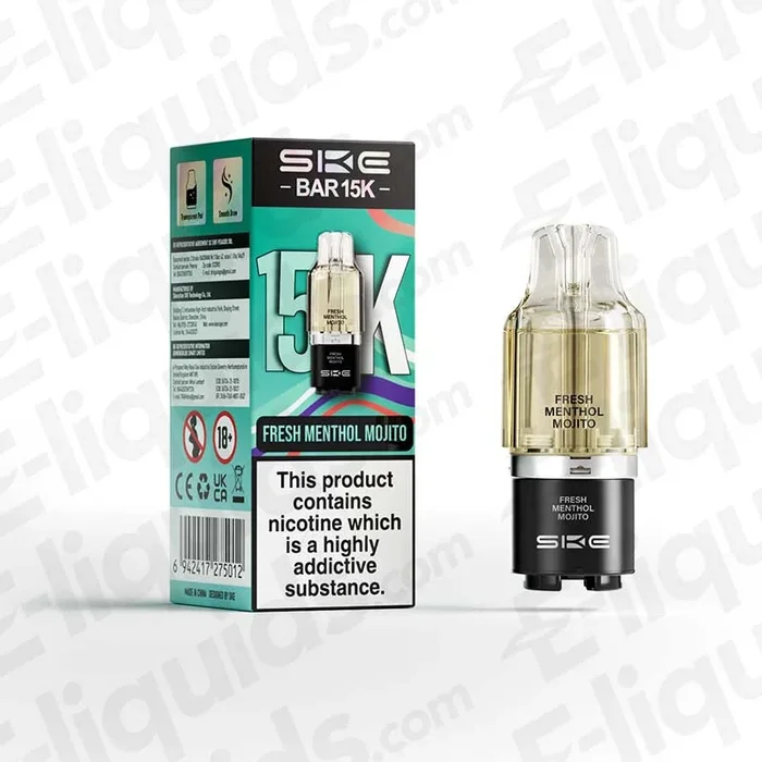 SKE Bar 15K Fresh Menthol Mojito Prefilled Pod