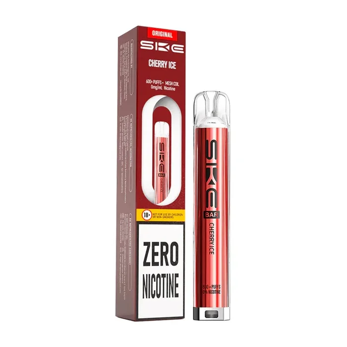 SKE Bar 600 Zero Nicotine Prefilled Pod System Cherry Ice