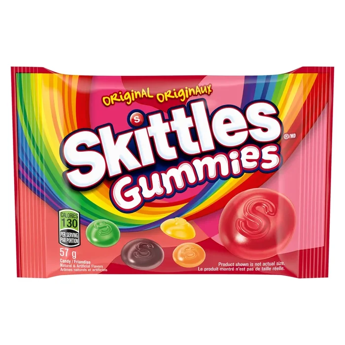 Skittles Candy Gummies Original, 57 g