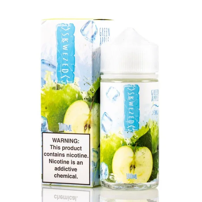 SKWEZED E-LIQUID GREEN APPLE ICE – 100ML