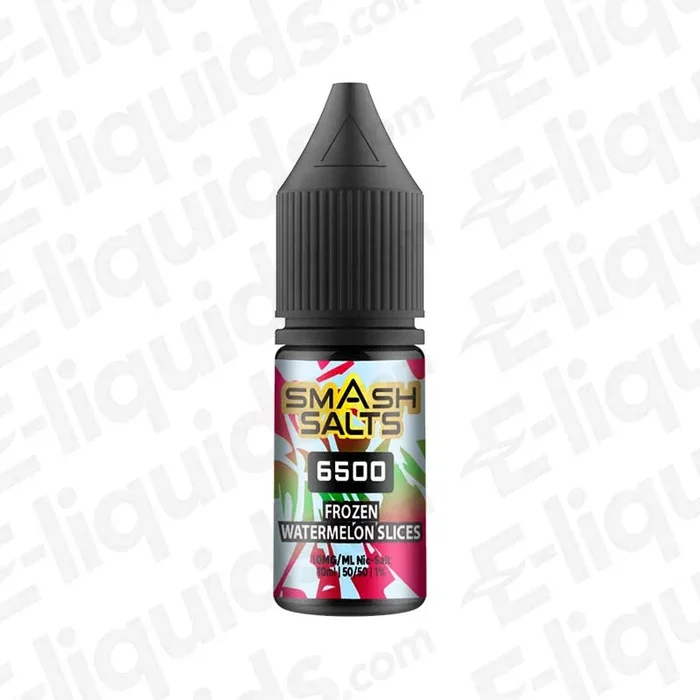 Smash Salts 6500 Nic Salt E-liquid with Frozen Watermelon Slices