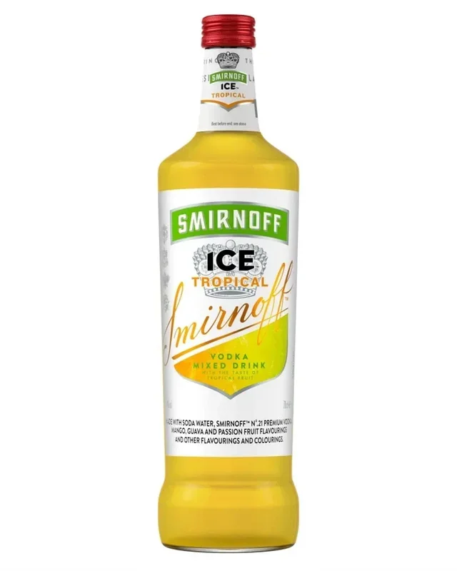 Smirnoff Ice Tropical Ready To Drink Vodka Cocktail, 70 cl