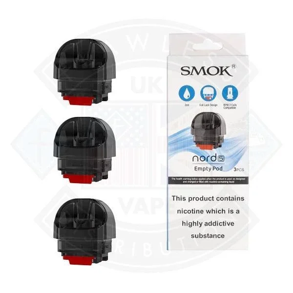 Smok Nord 5 Replacement Pod Cartridge – Pack of 3