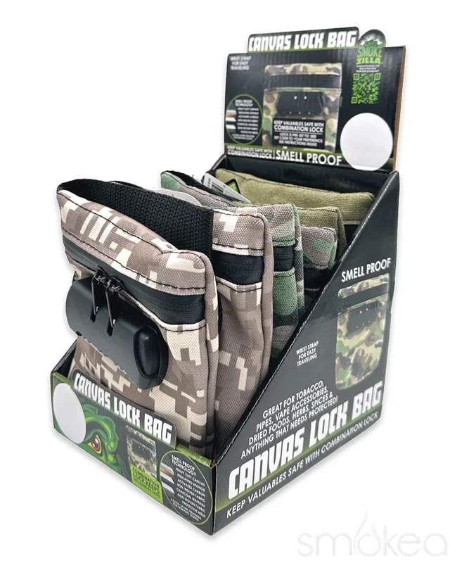 Smokezilla Locking Canvas Storage Bag (6pc Display)