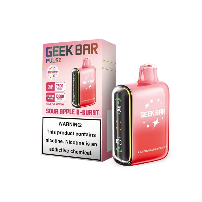 Sour Apple B-Burst Geek Bar Pulse Disposable Vape 15K
