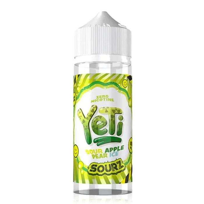 Sour Apple Pear Ice 100ml Shortfill e-Liquid by Yeti Sourz