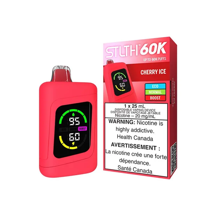 STLTH 60K Disposables – Cherry Ice Flavor