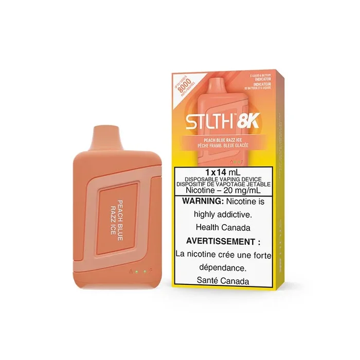 STLTH 8K Disposable – Peach Blue Razz Ice