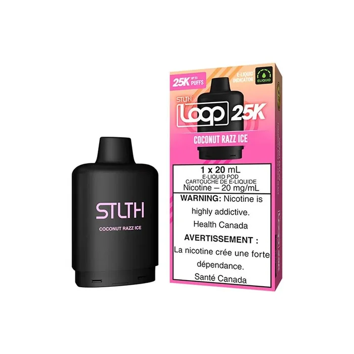 STLTH LOOP 25K Pod Pack – Coconut Razz Ice