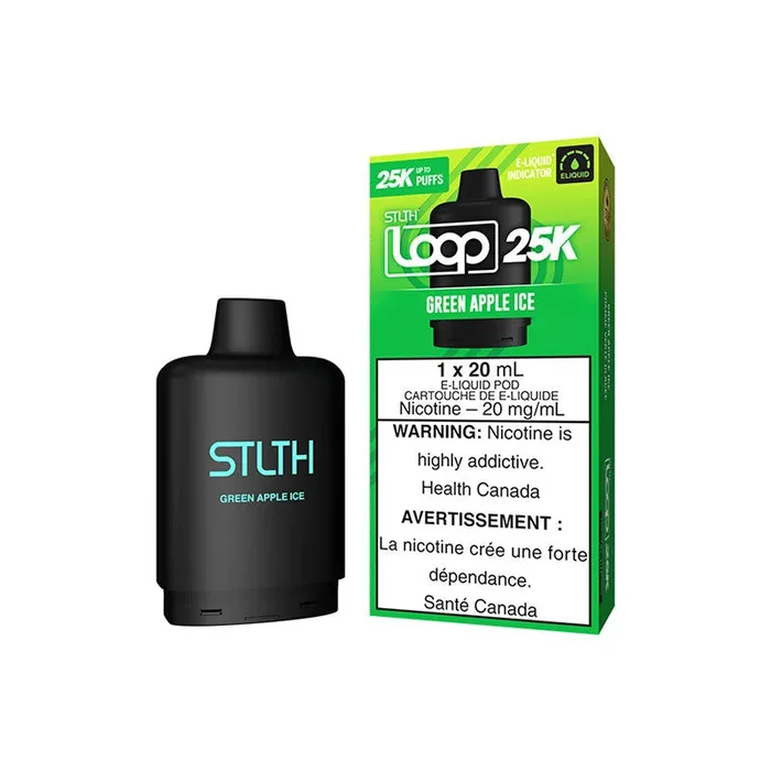STLTH LOOP 25K Pod Pack – Green Apple Ice (MB)