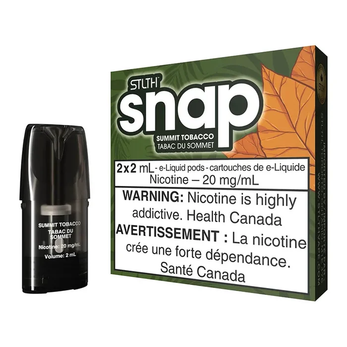 STLTH SNAP E-Liquid Pod Set – Summit Tobacco