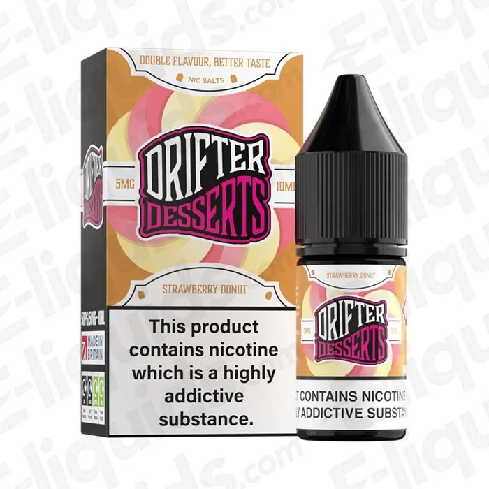 Strawberry Donut Desserts Nic Salt Vape Juice by Drifter