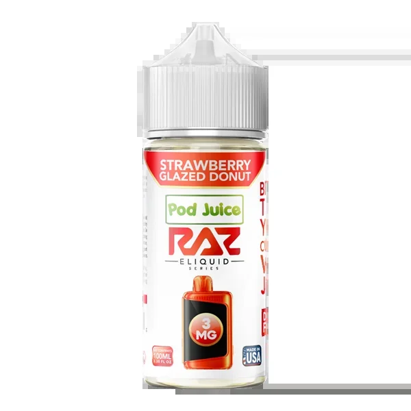 Strawberry Glazed Donut RAZ X POD JUICE 100ml