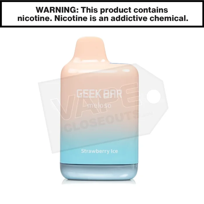 Strawberry Ice Geek Bar Meloso Max Disposable Vape