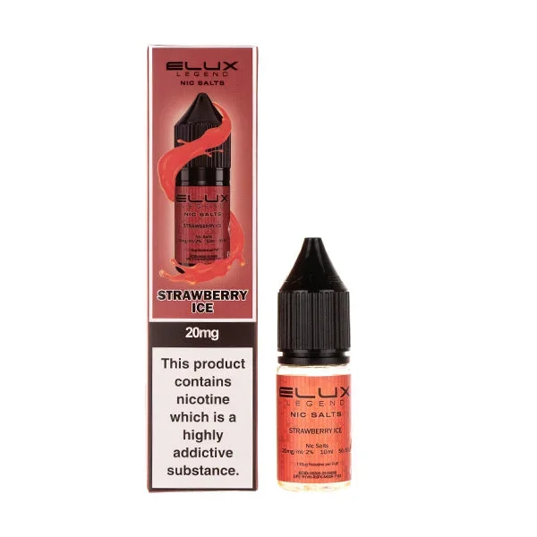 Strawberry Ice Nic Salt E-Liquid by Elux Legend