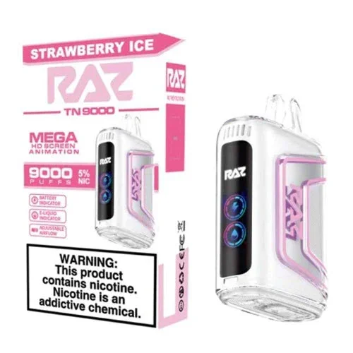 Strawberry Ice Raz TN9000 – By Geekvape