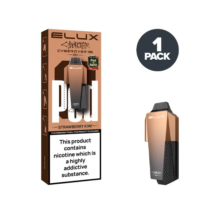 Strawberry Kiwi Elux Cyberover 6K Prefilled Pods