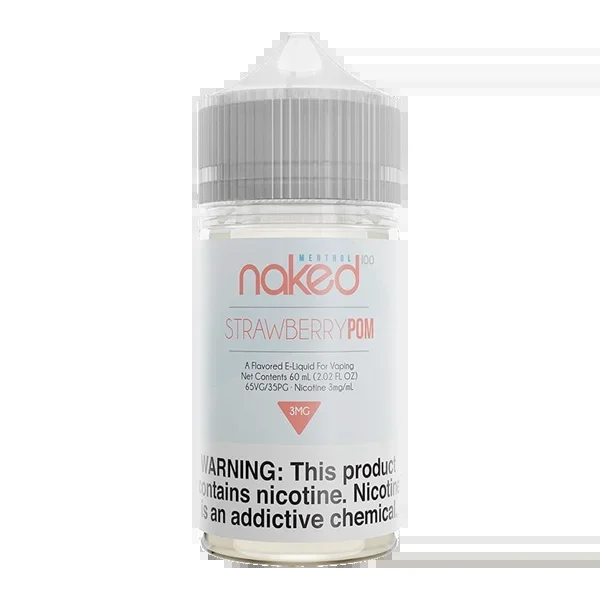 Strawberry Pom Naked 100 Menthol eJuice