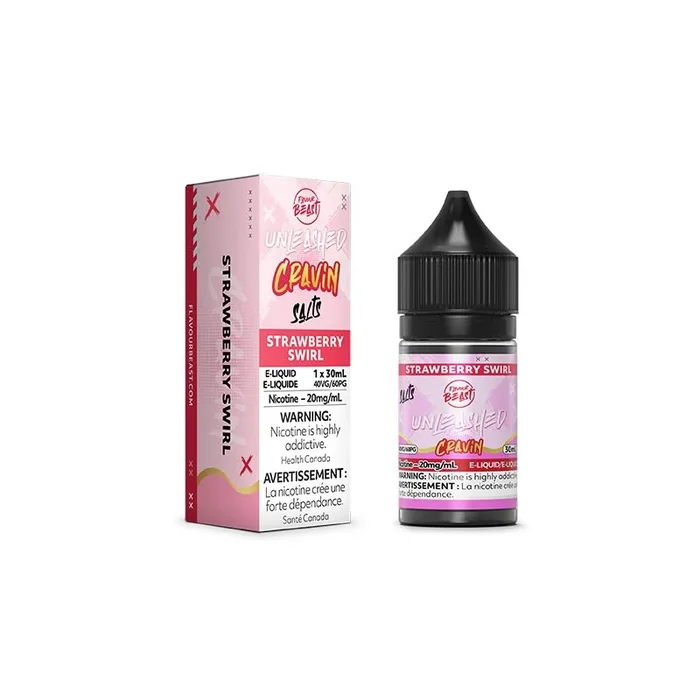 Strawberry Swirl Salt by Flavour Beast E-Liquid Unleashed Cravin (ON)