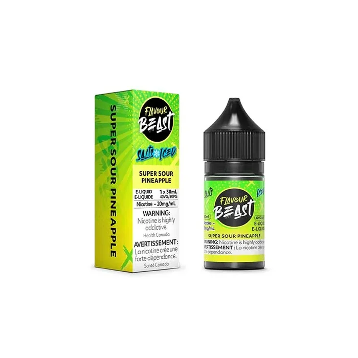 Super Sour Pineapple Iced Salt by Flavour Beast E-Liquid (MB)