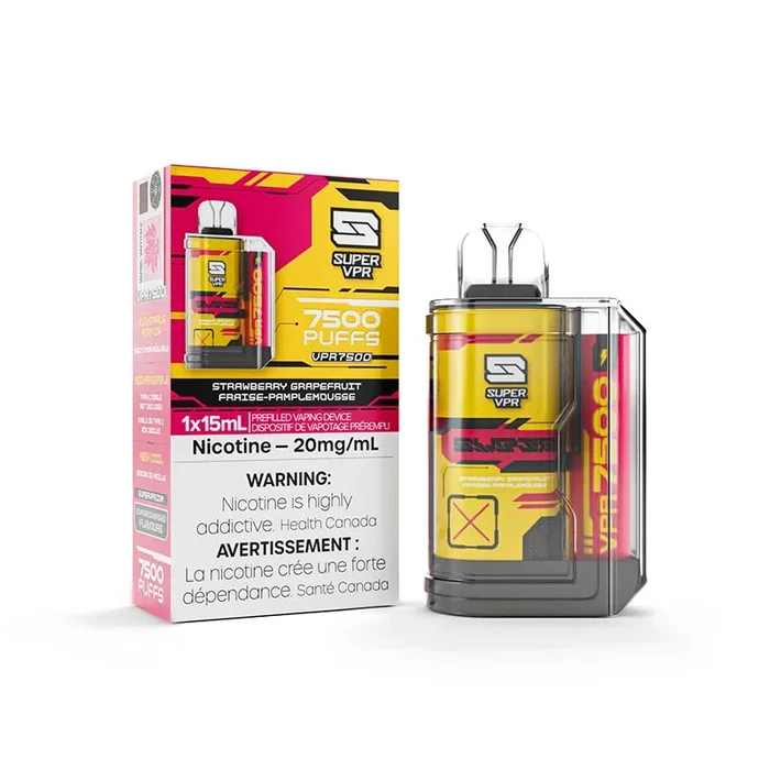 Super VPR 7500 Disposable – Strawberry Grapefruit