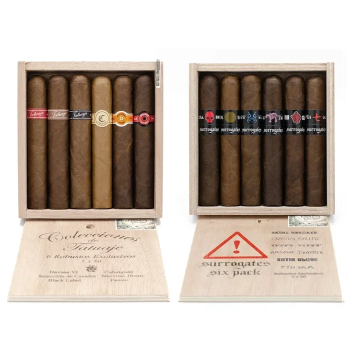 Tatuaje and Surrogates Robusto Samplers Set 12ct