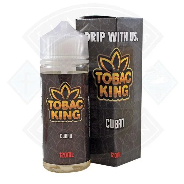 Tobac King Cuban 0mg 100ml Shortfill E-Liquid Vape Juice