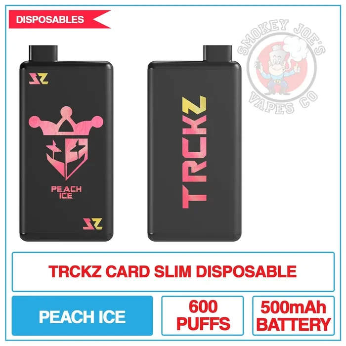 TRCKZ Card – Slim Disposable Vape – Peach Ice – 20mg
