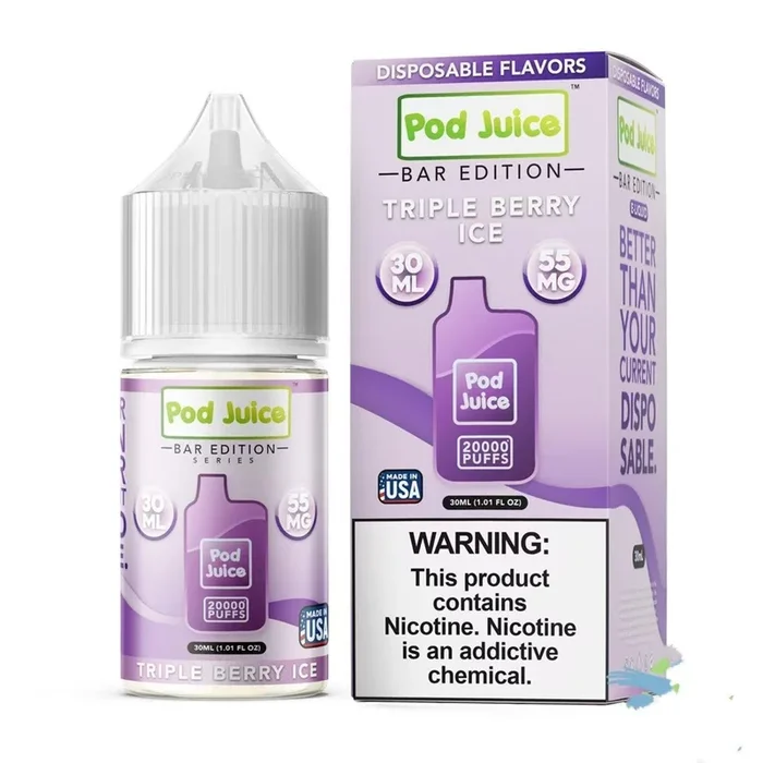 Triple Berry Ice – Pod Juice Bar Salt 30mL