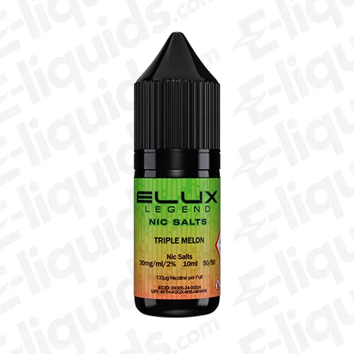 Triple Melon Nic Salt Vape Juice by Elux Legend